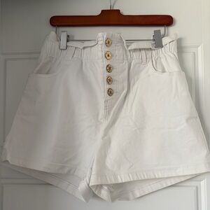 Lilly Pulitzer Neva Paperbag Button Fly Shorts